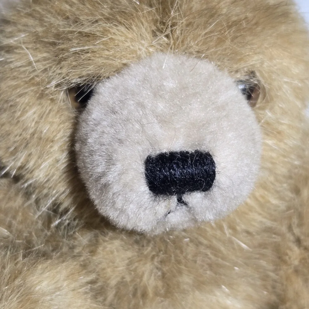 VTG‎ BROWN TEDDY BEAR PLUSH Stuffed Animal Jointed TOY K&M INTERNATIONAL 1992